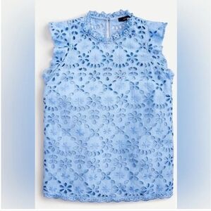 NWT J. Crew Embroidered Eyelet top